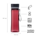 Sticla plastic Aveo, Aladdin, 600 ml, Cherry Red
