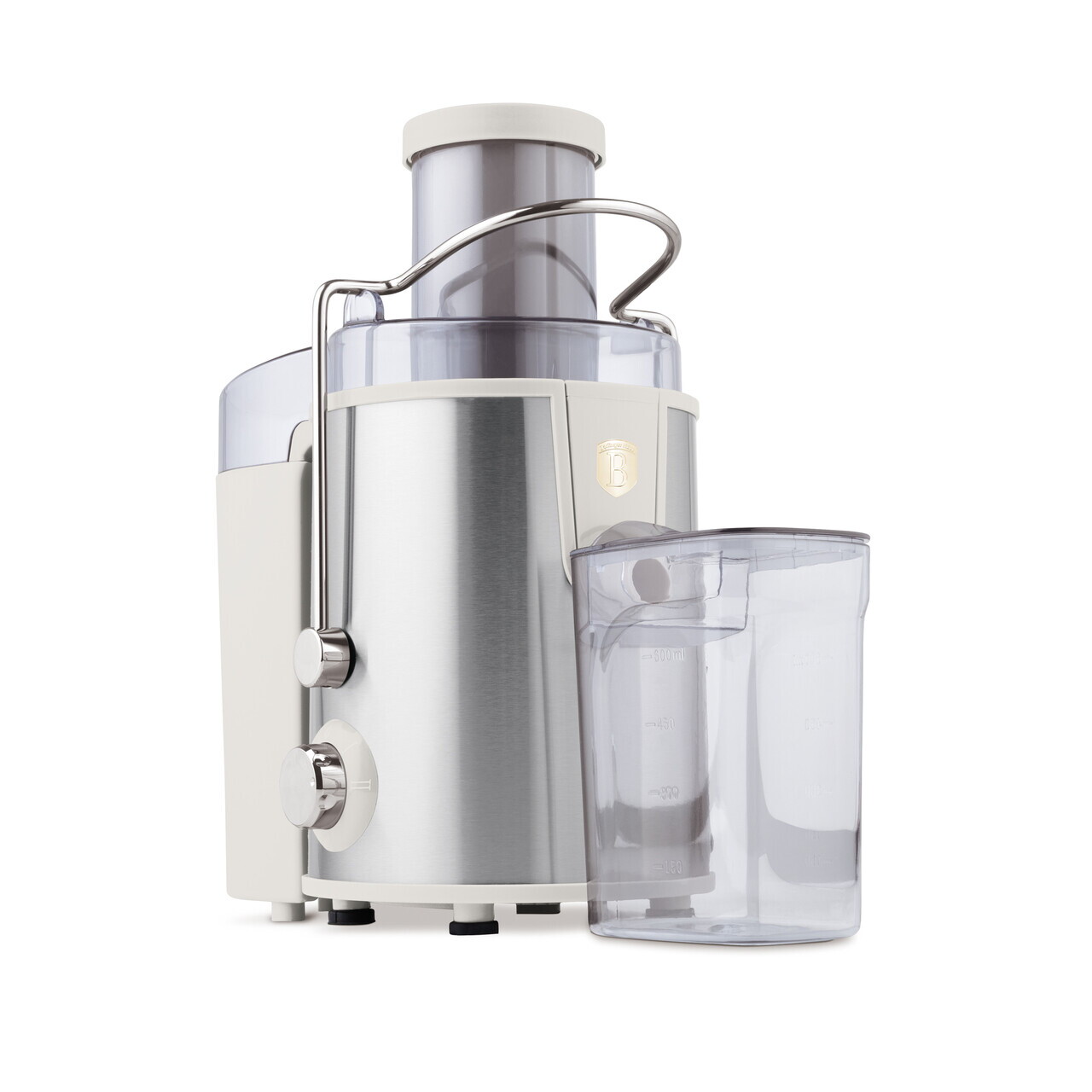 Storcator de fructe Berlinger Haus, Sahara, 500W, 600 ml/1300 ml, inox, crem/argintiu - view 4