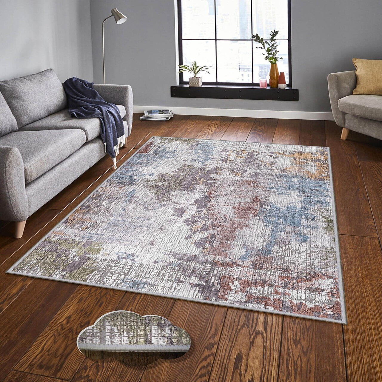 Covor, Eexfab566, 160x230 cm, Poliester, Multicolor