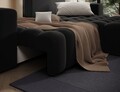Coltar extensibil dreapta 4 locuri ELTAP, Bon-33, Bonett, 250x175x92 cm, lemn/poliester, negru