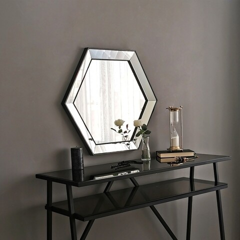 Oglinda decorativa A404, Neostill, 61 x70 cm, argintiu