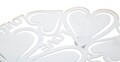 Platou decorativ Heart, Mauro Ferretti, Ø29x4 cm, fier, alb