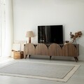 Comoda TV, Neostill, Mesta, 180x50x35 cm, Cadru: PAL MELAMINAT 100%., Maro