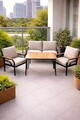Set mobilier de gradina, Hanah Home, Kutay, Crem