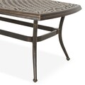 Masuta cafea, Sorrento, 107x65x47 cm, aluminiu, bronz