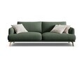 Canapea 3 locuri, Naomi, Micadoni Home, 200x95x75 cm, tesatura structurata, verde muschi