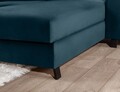 Coltar extensibil dreapta 4 locuri ELTAP, Mari-31, Mariall, 288x200x92 cm, lemn/poliester, albastru inchis