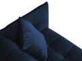 Canapea extensibila, Canna, Mazzini Sofas, 3 locuri, 225x100x85 cm, catifea, albastru regal