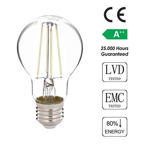 Bec LED, Sage, E14 Kıvrık Gün Işığı, E27, 7 W, 6500K, 806 Lm, sticla