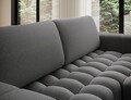 Coltar extensibil dreapta 4 locuri ELTAP, Bon-44, Bonett, 250x175x92 cm, lemn/poliester, gri