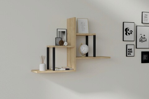 Raft de perete, asse home, diana , 60x90x20 cm, maro