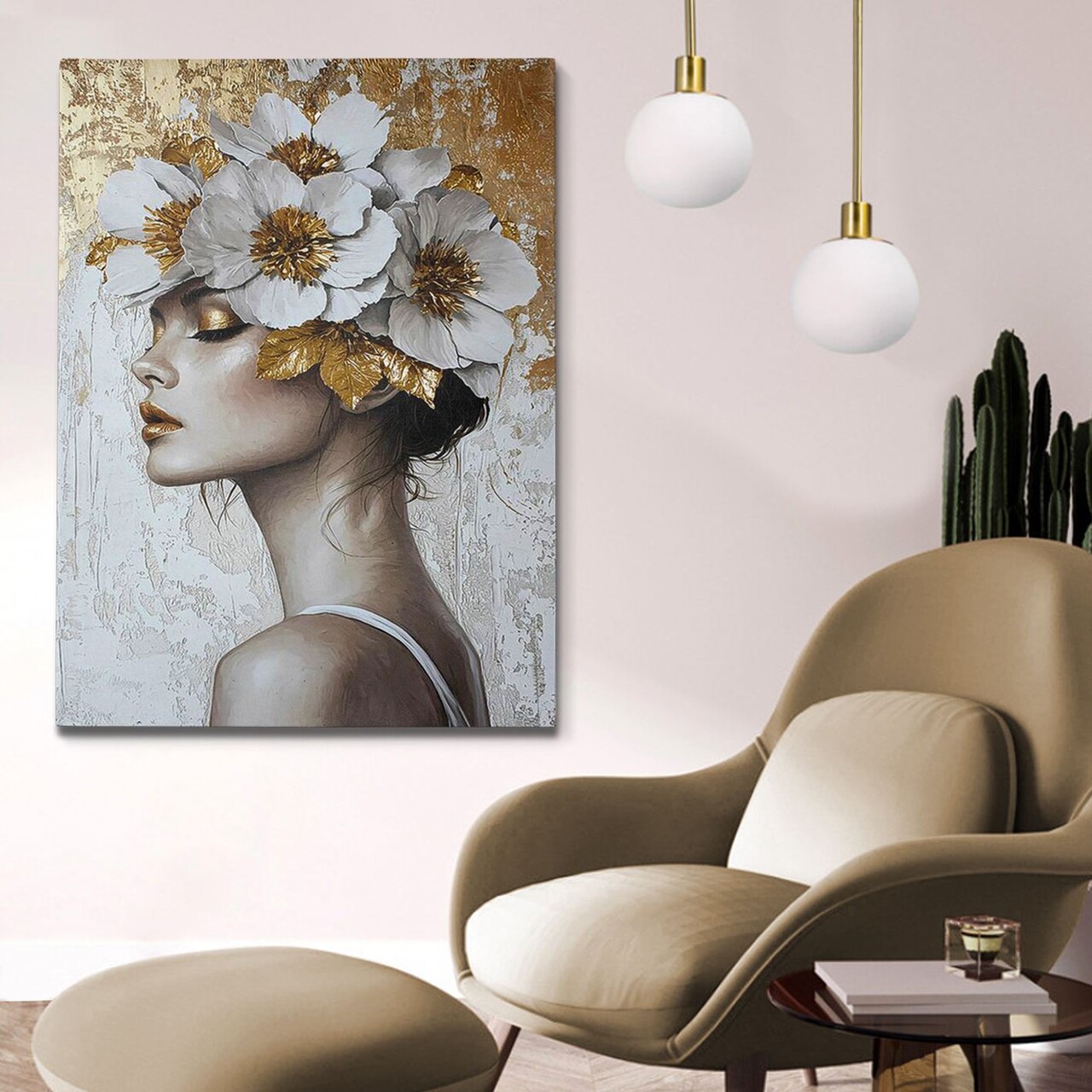 Tablou decorativ KNV10269 Cadru: 100% LEMN (grosime: 3 cm) Multicolor