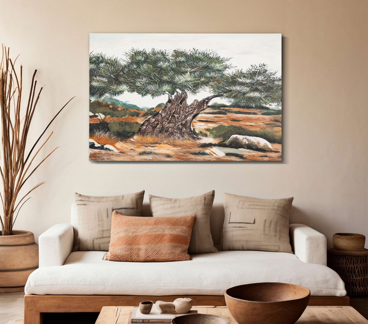 Tablou decorativ Olive Oil Painting -W, Mauro Ferretti, 120x80 cm, canvas/lemn de pin, multicolor - 2 | YEO