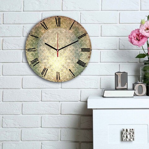 Ceas de perete, 3030ms-032, mdf, ø30 cm, multicolor