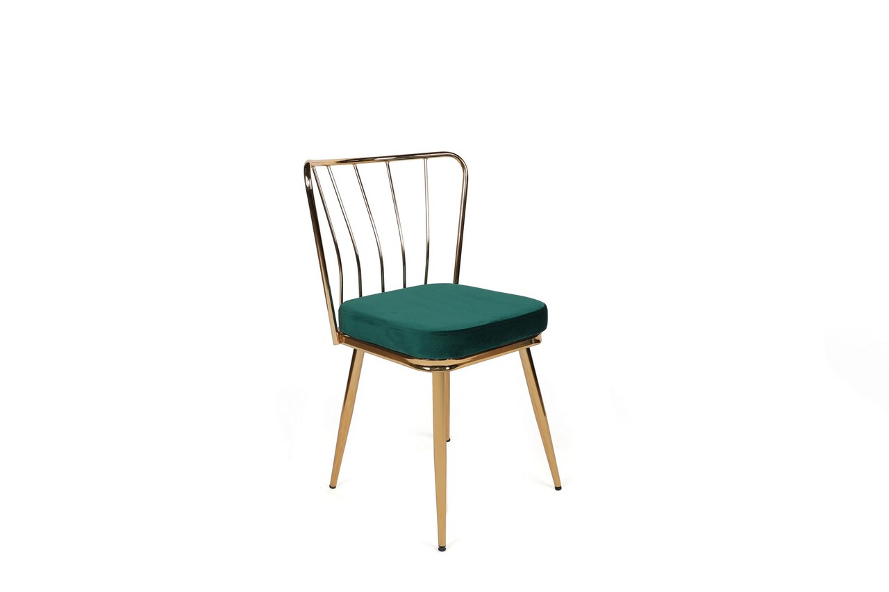 Set de scaune, Nmobb, Yıldız-930 V2, Metal, Verde - 1 | YEO