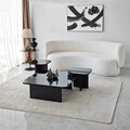 Set masute de cafea, Neostill, Jazz, PAL, Negru / Fume