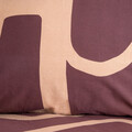 Lenjerie de pat King Size, Karmen, Homla, 3 piese, 200x220 cm, bumbac, visiniu/bej