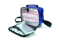 Set geanta termoizolanta pentru pranz si 2 caserole 0.6 L + 0.8 L Classic, Iris Barcelona, 21x11.5x20 cm, poliester, albastru