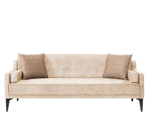 Canapea extensibila doruk, pandia home, 195x80x80 cm, lemn, crem