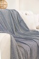 Cuvertura de pat, Woven Cozy - Black, Tabu Home, 80% bumbac / 20% poliester