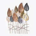 Decoratiune de perete, Lilac, Metal, Dimensiune: 76 x 64 cm, Multicolor