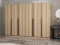 Dulap pentru haine, Minerva, Kale Plus, 270x210x52 cm, PAL, Stejar