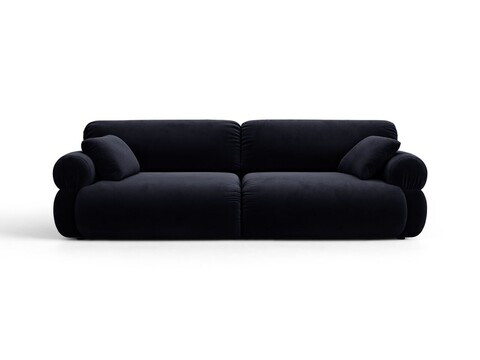 Canapea 4 locuri, Ophelia, Micadoni Home, 257x100x84 cm, catifea, albastru regal