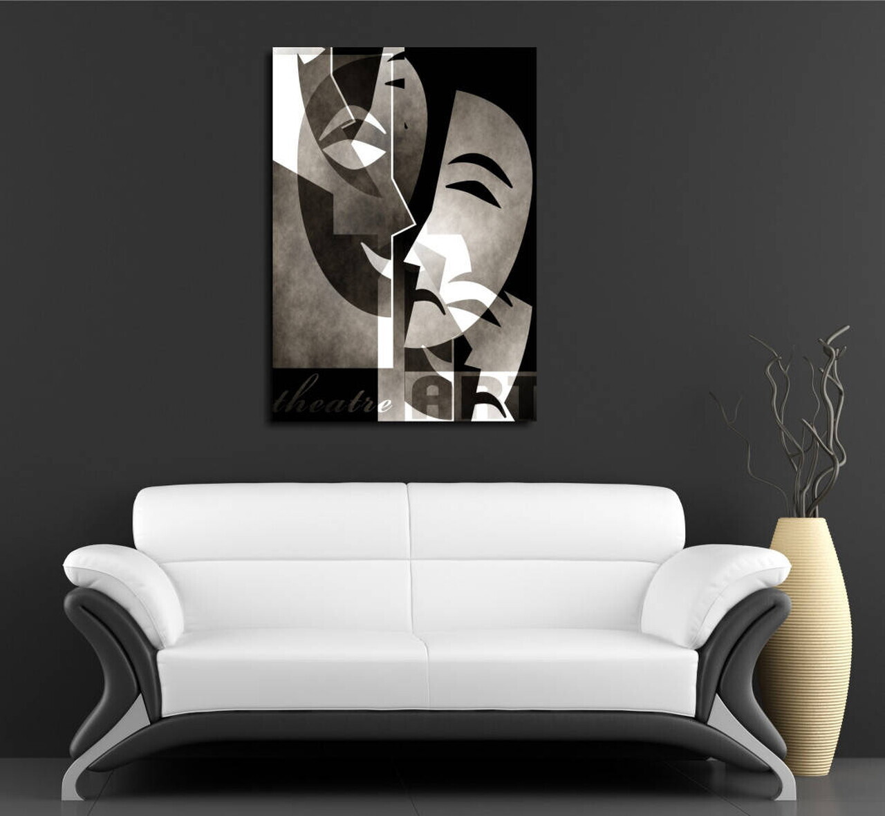 Tablou decorativ, DC054, Canvas, 30 x 40 cm, Multicolor — imaginea 2