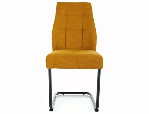 Scaun April Vardo, Signal, 42x45x94 cm, textil/otel, mustar/negru