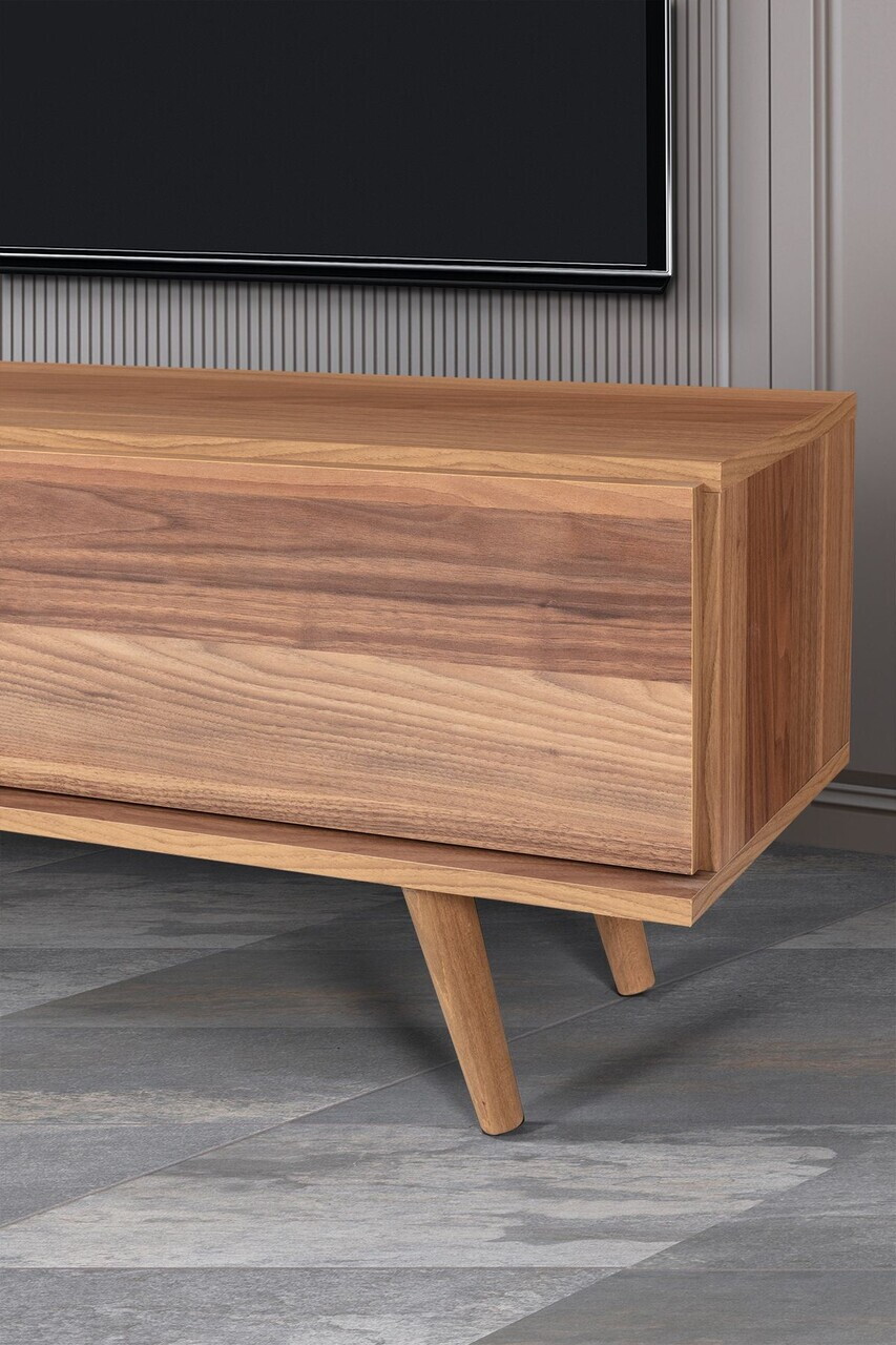 Comoda TV, Hanah Home, Ela 3332, 130x47x35 cm, PAL, Maro — imaginea 5