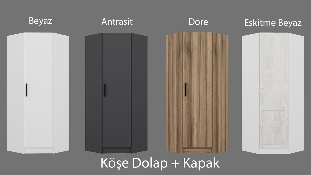 Dulap pentru haine, Minerva, Kale 1 White, 74x190x52 cm, PAL, Alb
