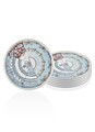 Set 6 farfurii intinse KNS001, Mia, Ø28  cm, ceramica, multicolor