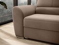 Coltar extensibil dreapta 3 locuri ELTAP, RT-20NU, Siber, 270x186x93 cm, lemn/poliester, maro deschis