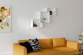 Raft de perete, Puqa Design, Silver, 98x72x19.6 cm, PAL, Alb