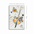 Tablou decorativ, 4570KANDINSKY034, Canvas, Lemn, Multicolor