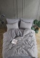Lenjerie de pat dubla, Road Potlu - Black, EnLora Home, 70% bumbac/30% poliester