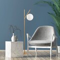 Lampadar, Fulgor, 942FLG1526, Metal, Auriu