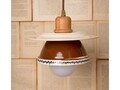Pendul Radacini-Strachina, Deco Republic, E27, 1x60W, ceramica, maro/albastru