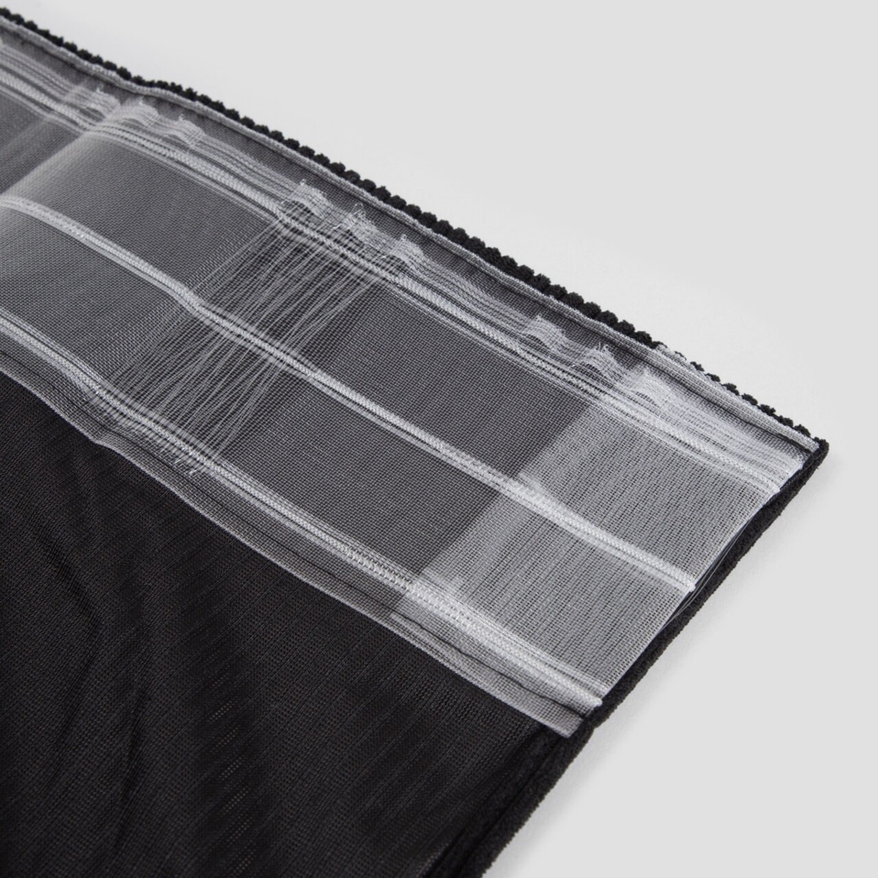 Draperie Velas, Homla, 140x250 cm, catifea din poliester, negru