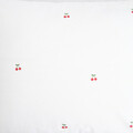 Lenjerie de pat Cherrine, Homla, 140x200 cm, bumbac, alb/rosu