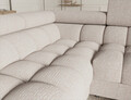 Coltar extensibil stanga 3 locuri ELTAP, LT-20BAF, Fectory, 346x205x93 cm, lemn/poliester, bej deschis