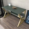 Birou, Zena Home, Wake, 120x72.8x60 cm, PAL, Verde