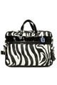 Geanta pentru laptop, Bagmori, 6506 - 75454 - Zebra, piele ecologica, alb/negru