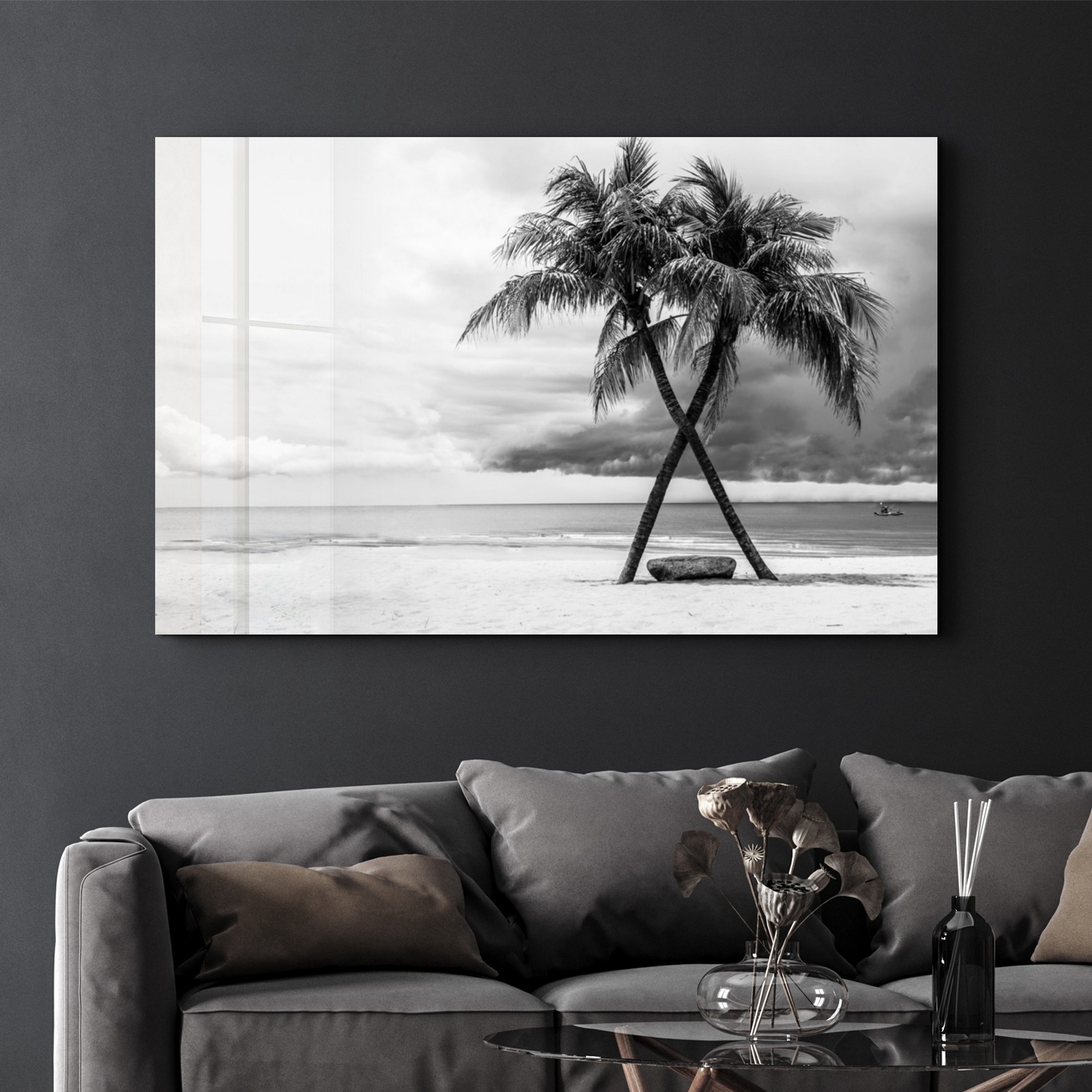 Tablou decorativ, OGLS-1045, Dimensiuni: 46 x 72 cm, Multicolor