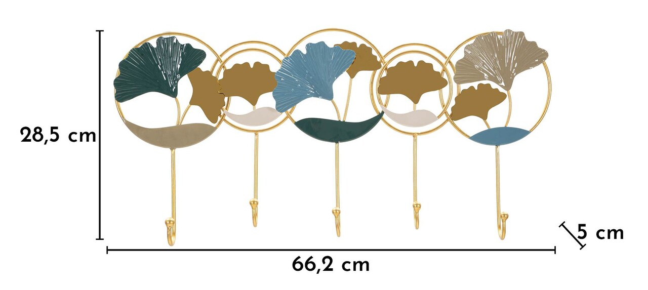Cuier de perete, Mauro Ferretti, Polly -B, 60.2x5x28.5 cm, metal, multicolor - imagine 6