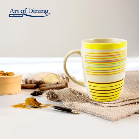 Set 3 cani sara, heinner, 285 ml, 7.6x9.9 cm, ceramica, galben
