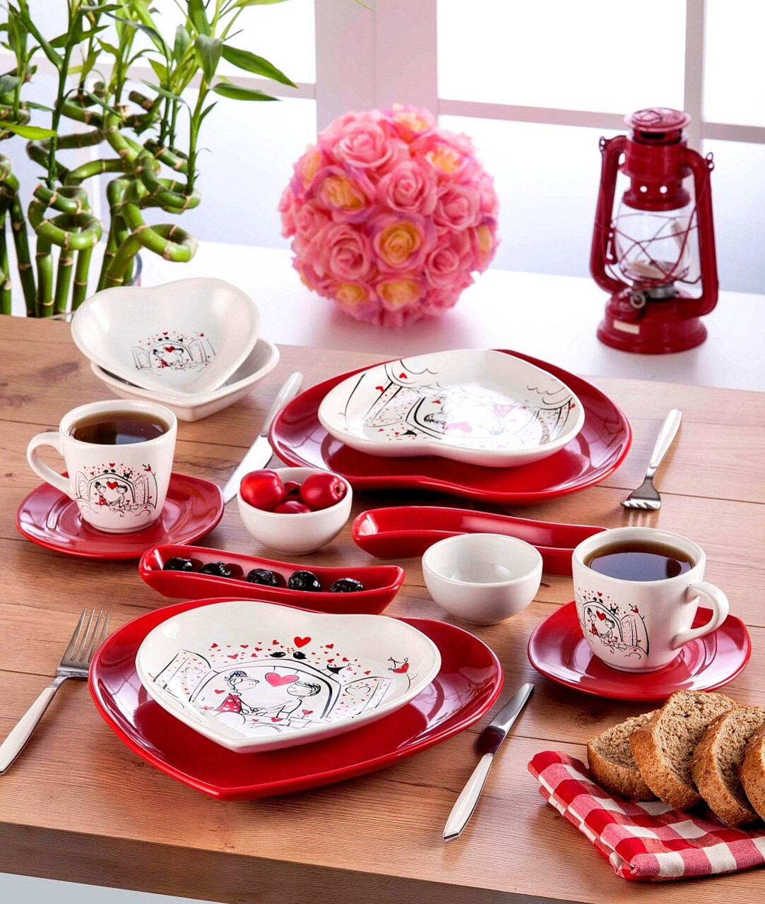 Set de mic dejun, Keramika, 275KRM1613, Ceramica, Multicolor