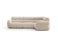 Coltar dreapta 5 locuri, Neo, Micadoni Home, 295x210x83 cm, tesatura Boucle, bej