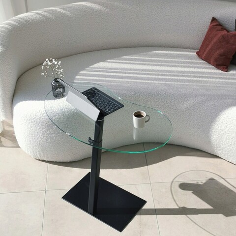 Masuta de cafea, neostill, fagioli, 70x75x40 cm, negru