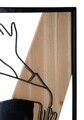 Decoratiune de perete Strip -A, Mauro Ferretti, 50x90 cm, fier/MDF, negru/maro